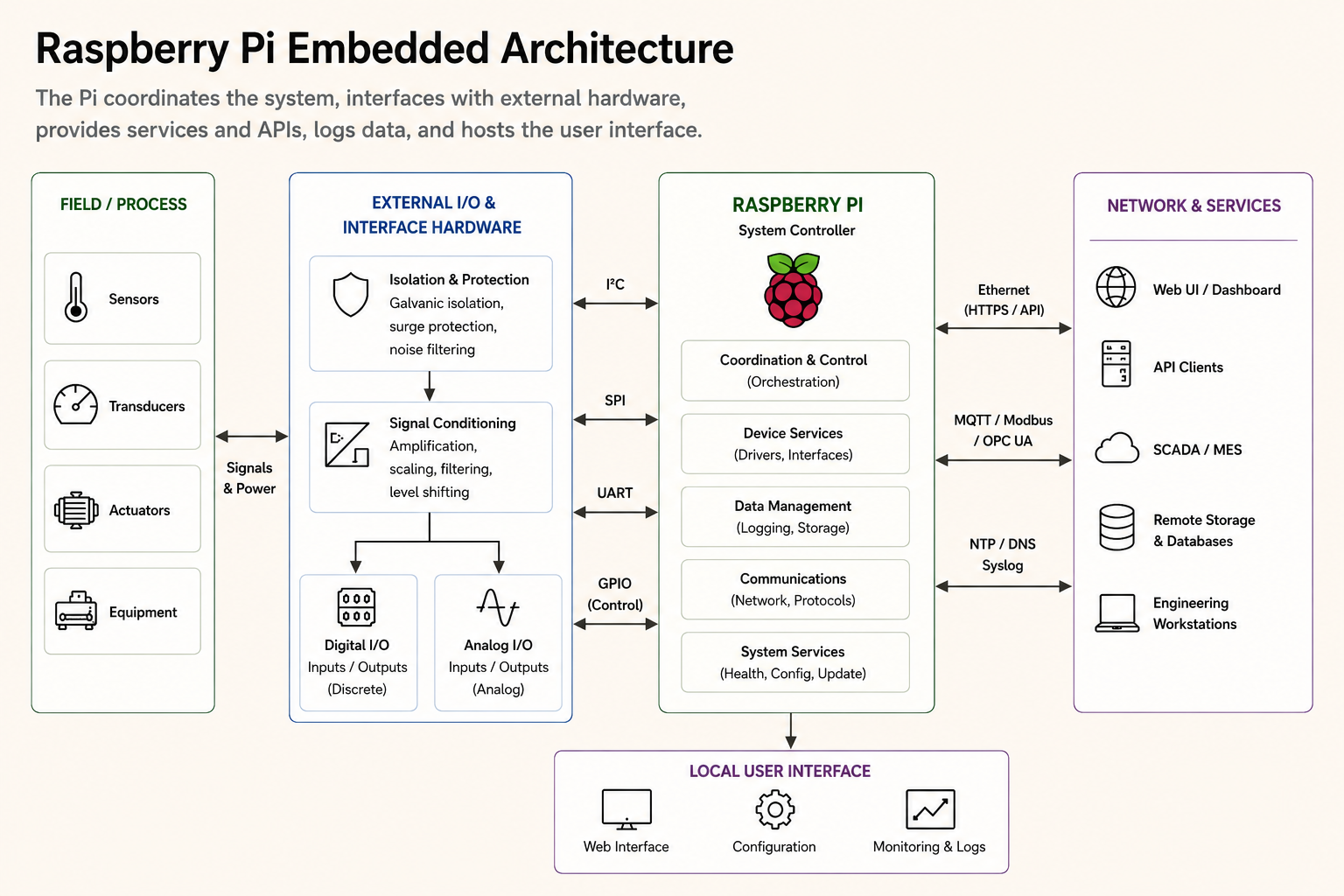 Raspberry Pi Embedded Architecture